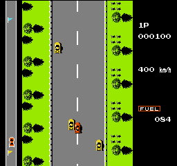 Road Fighter NES Game